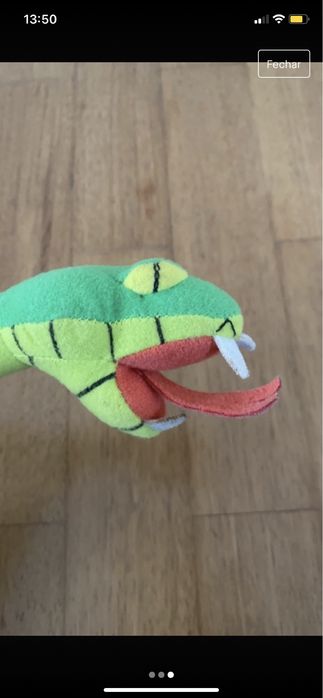 Peluche cobra (Tarzan, Disney) do Happymeal do McDonald’s