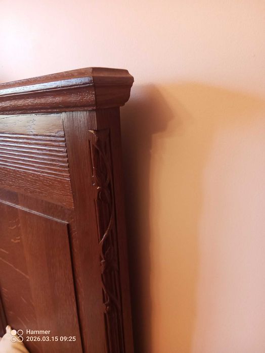 Stare łóżko dębowe antyk