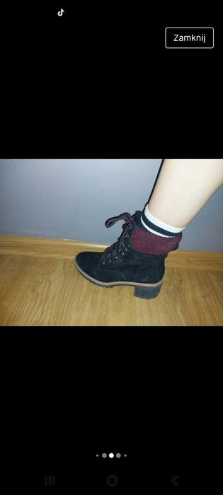 Buty zimowe na obcasie