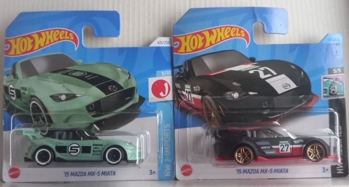 Conj 2 hot wheels 15 mazda mx-5 miata
