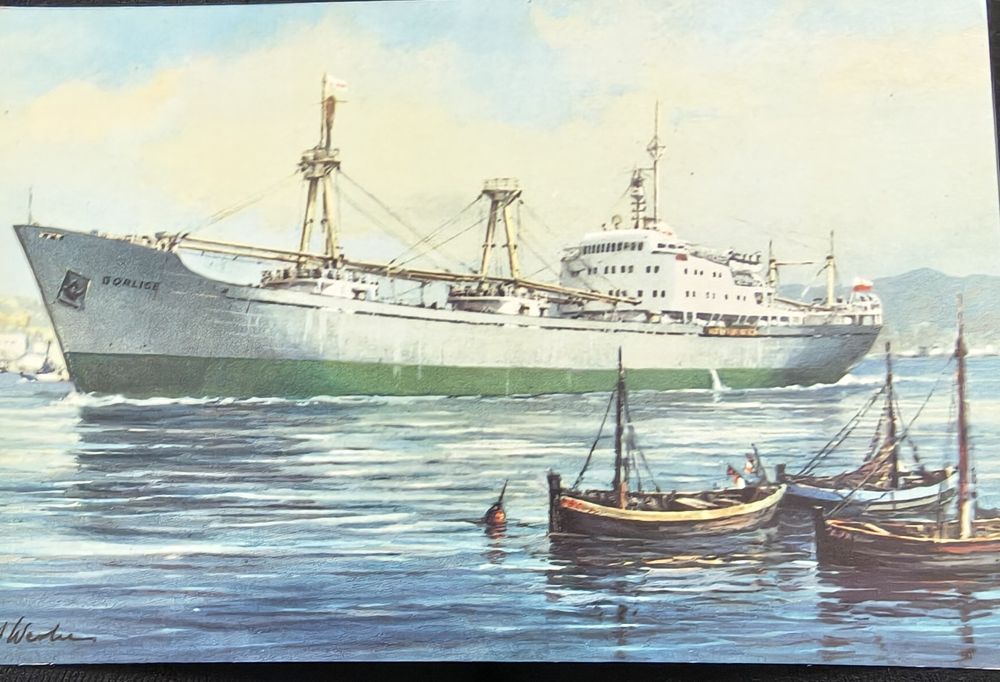 Pocztówki Vintage-statki szt.13