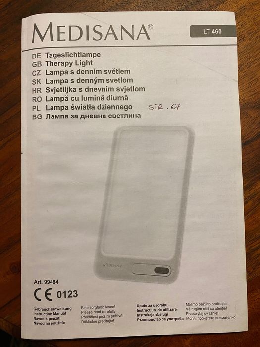 Lampa do terapii światłem