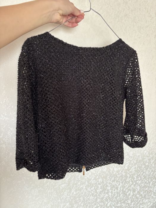 Нарядна чорна кофта з блиском, як нова
