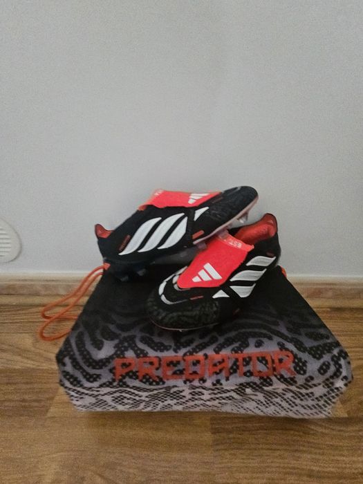 Botas de futebol predator elite com língua dobrada- piso artificial