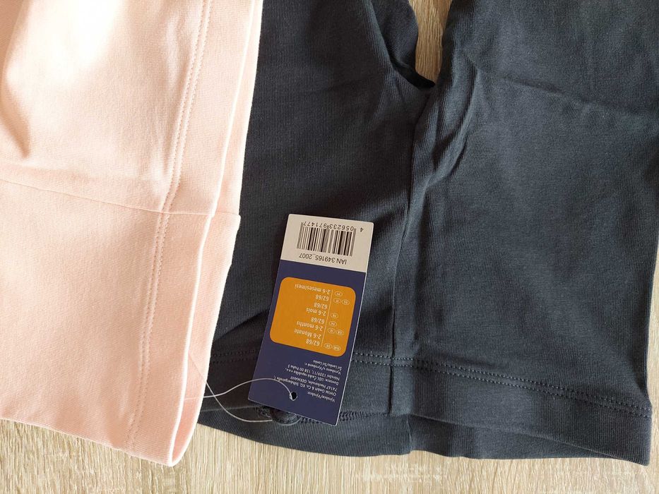 NOWE 2x Legginsy niemowlęce 62/68, lidl, lupilu