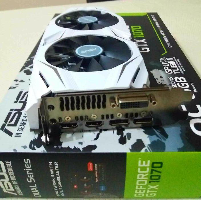 ASUS Dual GeForce GTX 1070 OC Graphics Card, 8 GB64564064083971121