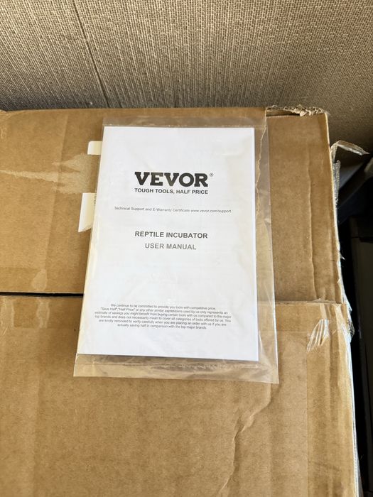 Incubadora de Répteis 25L - Vevor (Nunca Usado)