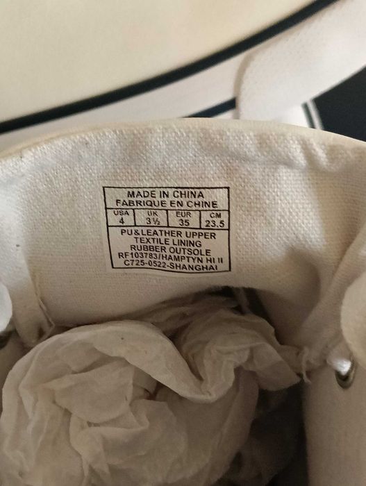 Ralph Lauren nowe oryginalne białe buty dla dziecka rozm. 35