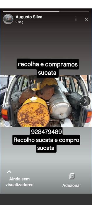 Faço recolha de sucata
