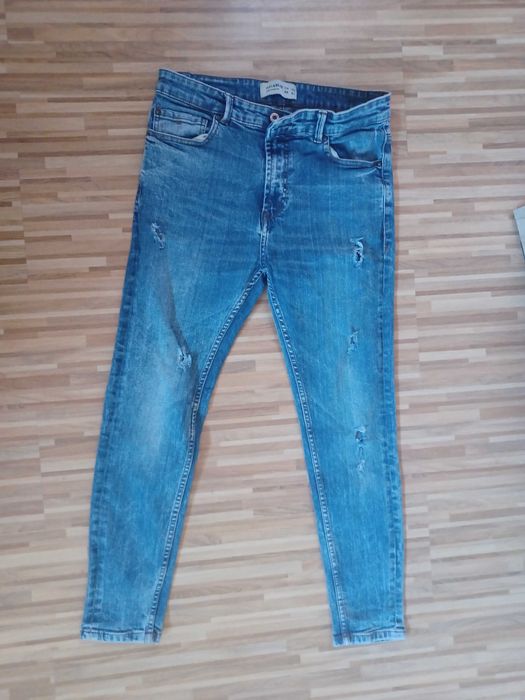 Spodnie jeansy 40 niebieskie pull&bear