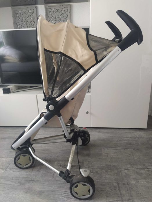 Wózek spacerowy parasolka trójkołowy Quinny ZAPP beżowy + travelbag
