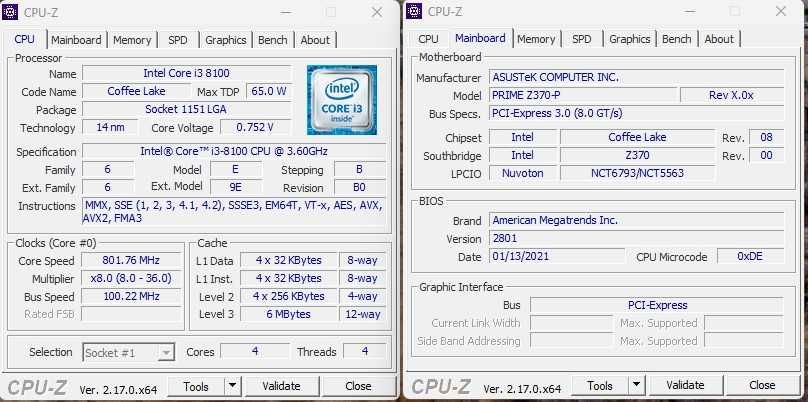 Материнська плата Asus Prime Z370P 1151v2 DDR4
