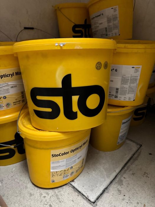 Tinta e material de isolamento de exterior STO