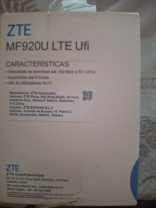 Router modem hotspot 4G  de internet acess point ZTE MF920U