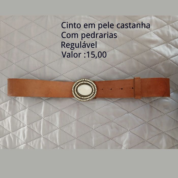 Cinto em Pele Castanha