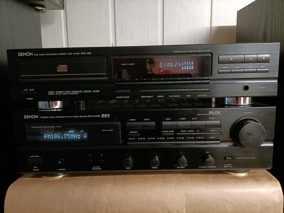 Wzmacniacz plus CD denon