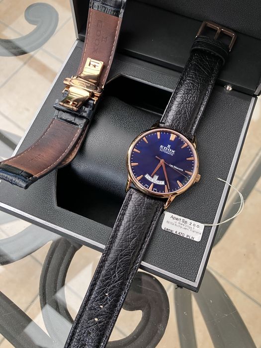 Zegarek EDOX Les Bemonts Automatic Day-Date