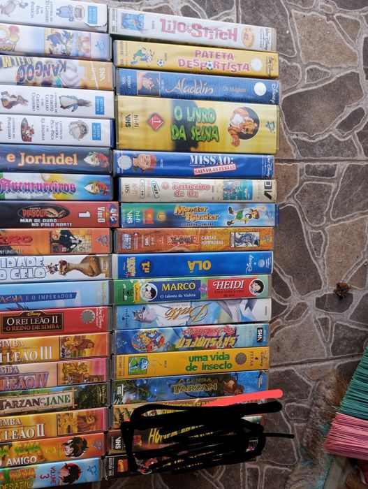 50 Cassetes video desenhos animados