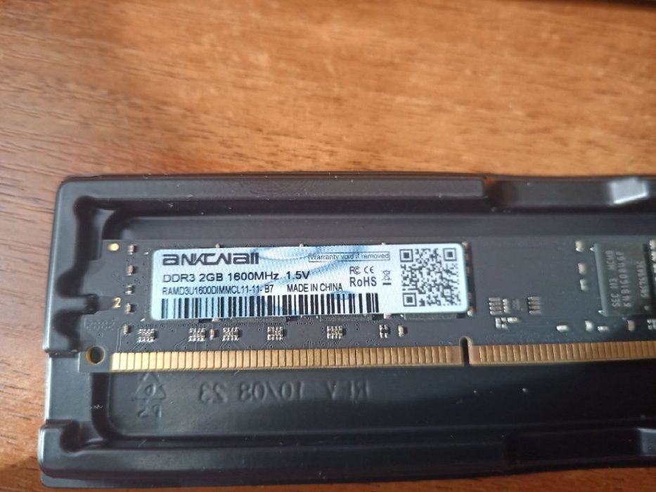 Память ANKOWALL DDR3 1600 Mhz для ПК - 4 GB. (2 планки по 2 GB)