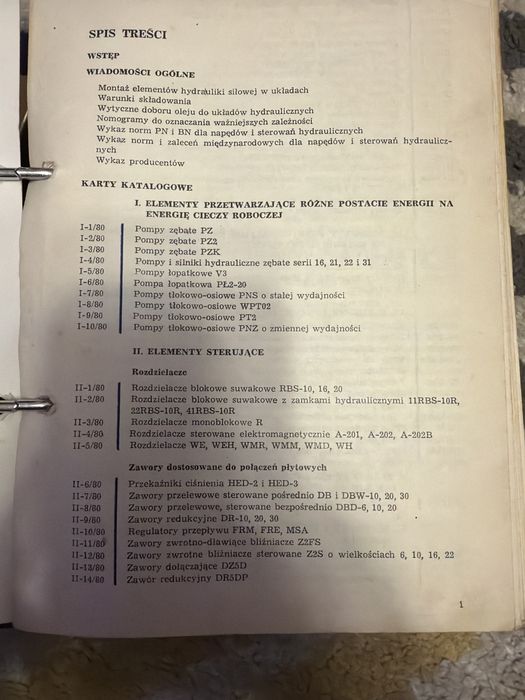 Typowe Elementy Hydrauliki Siłowej sww 0876