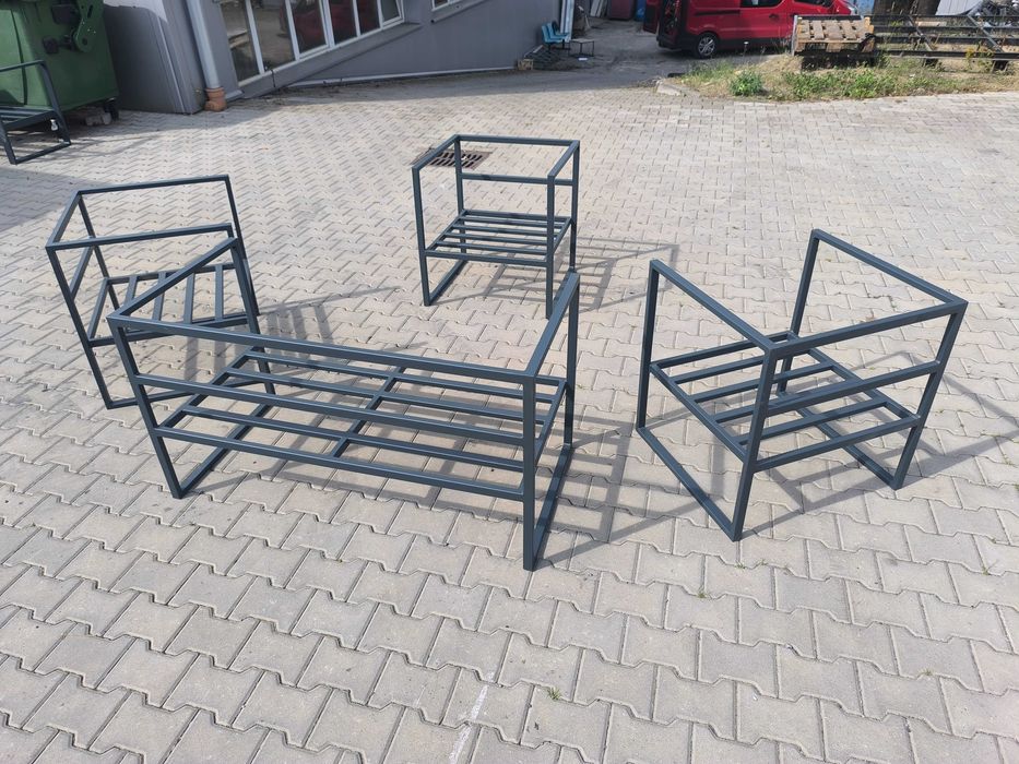Zestaw wypoczynkowy ocynkowany grafit