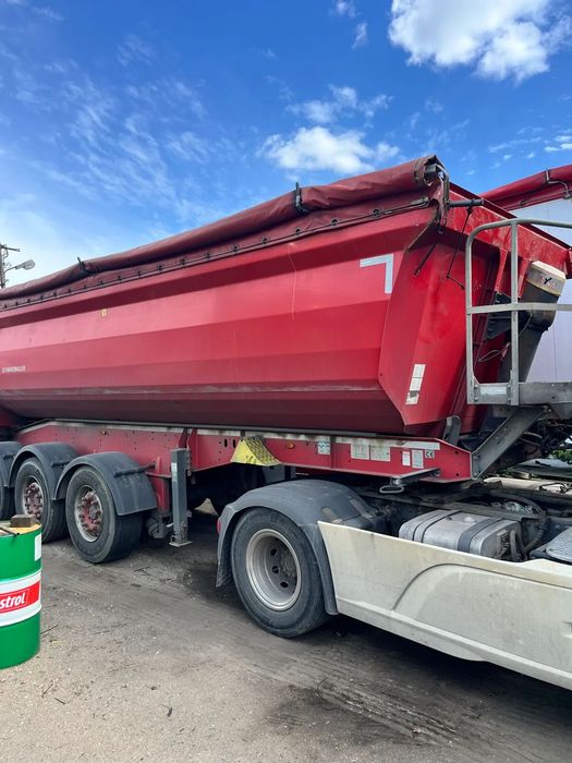 Schwarzmuller wywrotka 28m3  Naczepa wywrotka Schwarzmüller – ABS – Podnoszona 1 oś – Rynna