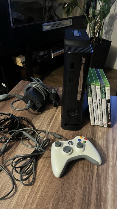 Xbox 360 Jasper 120GB + pad + 5 gier | po serwisie