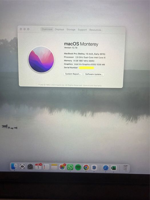 Mac Book Pro 512Gb Retina 13’ 8GB i5