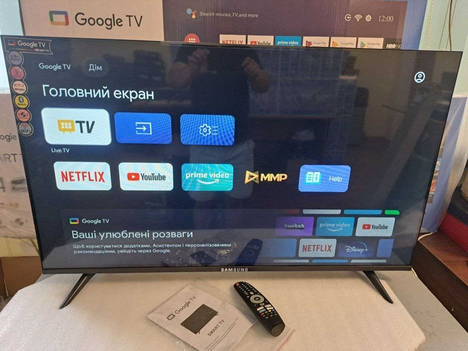 Новый Безрамочный телевизор SAMSUNG 45" Google TV 4Kтелевізор хіт 2026 року випуску на Штучному інтелекті