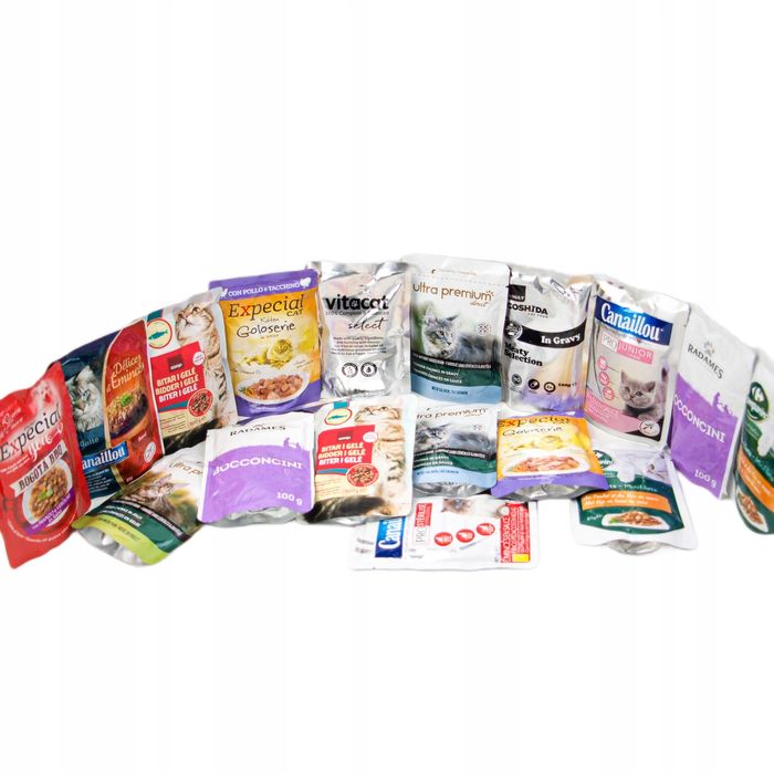 Pakiet Saszetki Dla Kota Mix Smaków 100 Szt. Wielka Paka Super Jakość