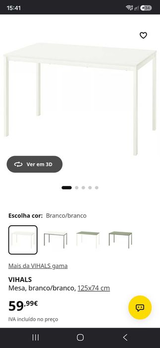 Mesa jantar Viahls IKEA