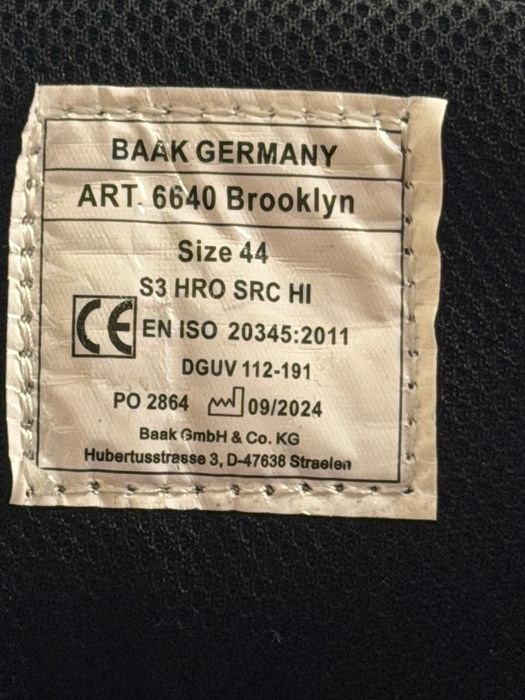 Buty baak, robocze BHP