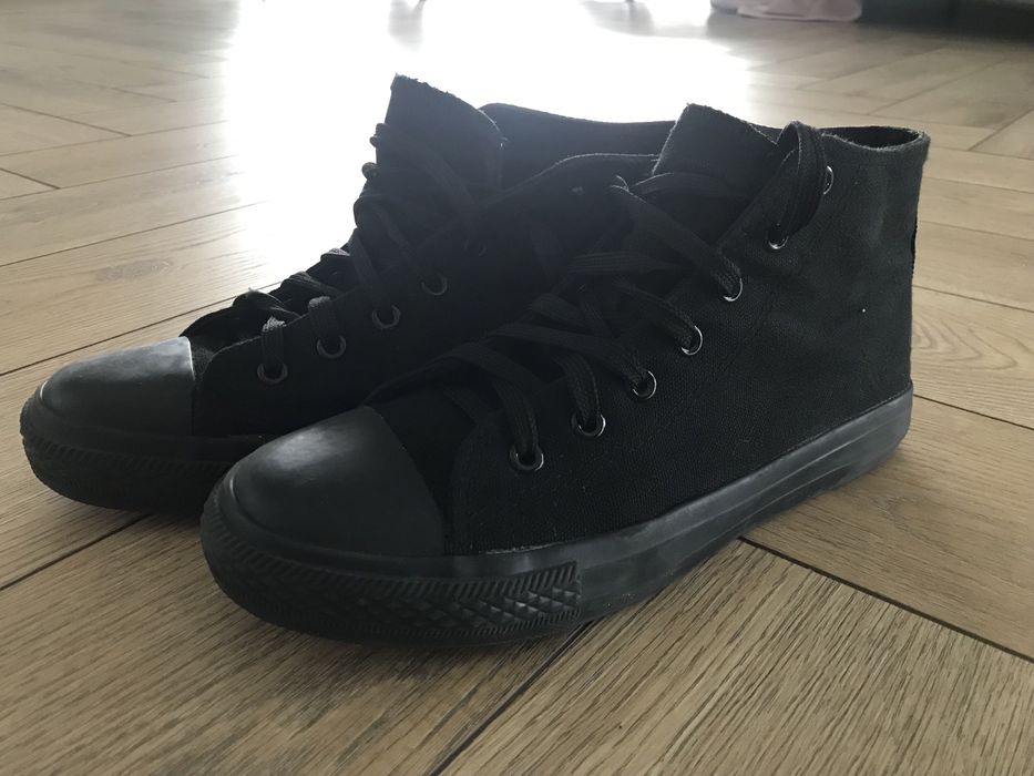 Trampki wysokie czarne