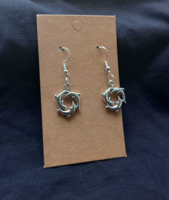 Kolczyki "Delfinki" - handmade