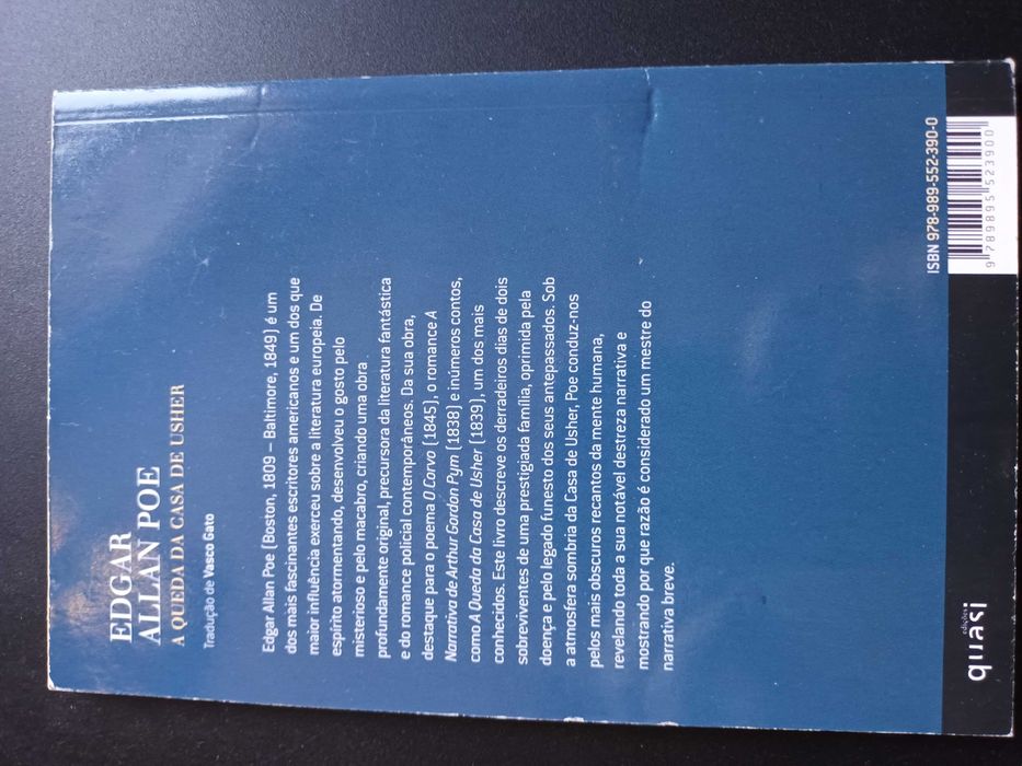 "A Queda da Casa de Usher" por Edgar Allan Poe