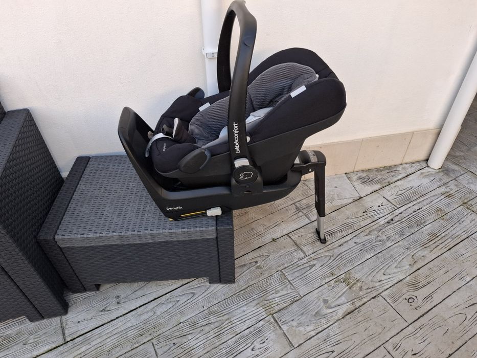 Conjunto carrinho bebeconfort, ovo pebble plus e base isofix 3 apoios