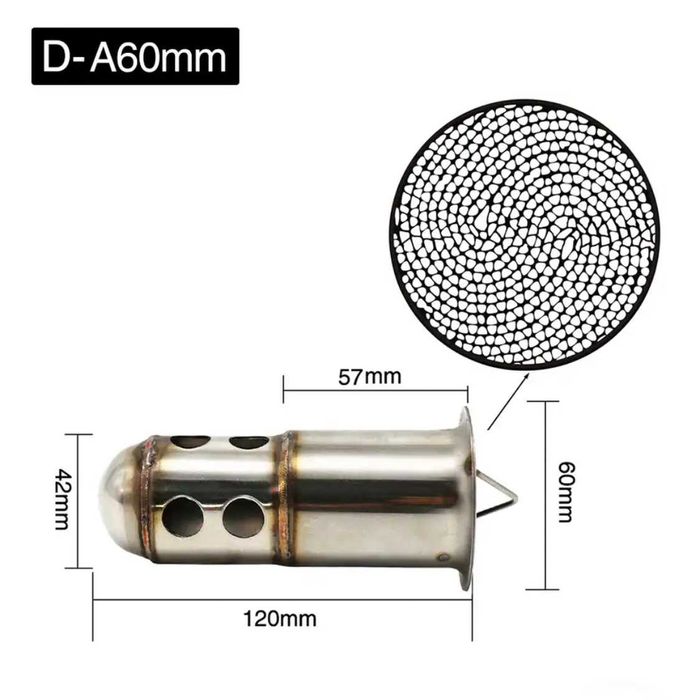 Silenciador DB Killer Aço Inoxidável para Escape de Moto