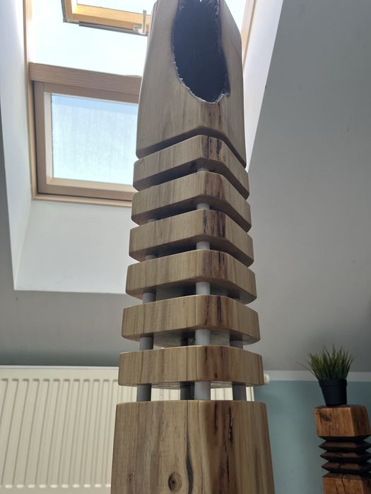 Lampa drewniana handmade
