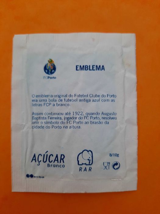 Pacote de açúcar Emblema - RAR Clubes Porto