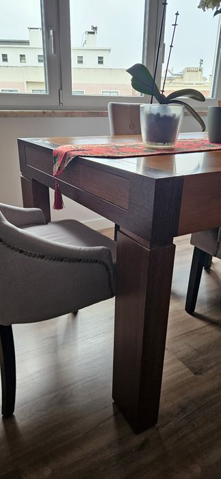 Mesa jantar extensível +40cm