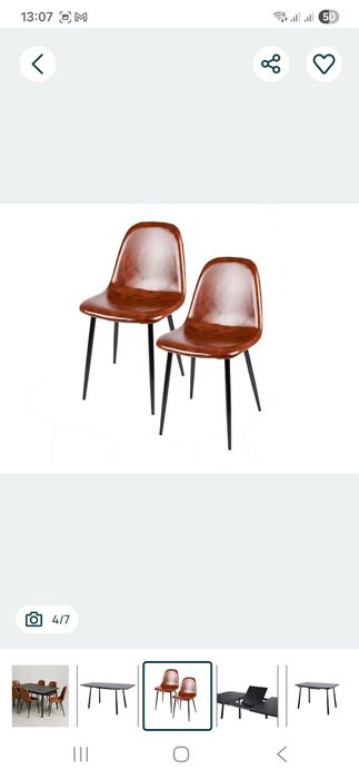 Conjunto mesa e cadeiras Troca