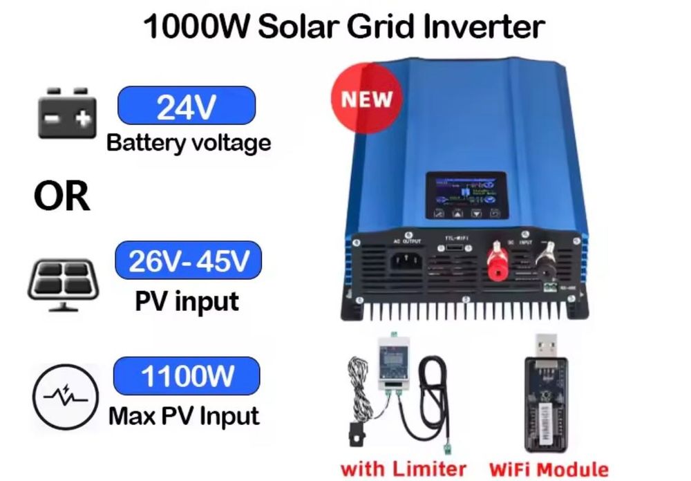 Inversor grid tie 1000w