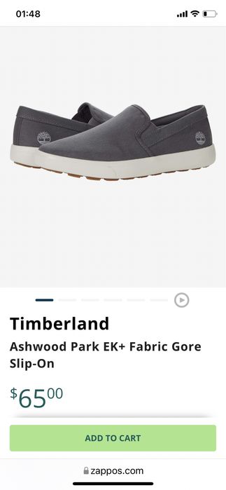 Слипоны Timberland Ashwood Park EK разм. 41, US 7,5