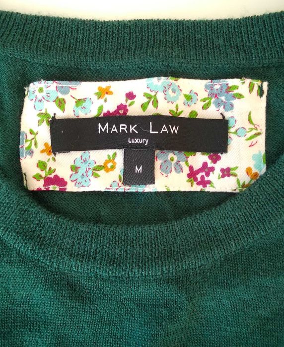 Чоловічий вовняний светр джампер Mark Law Розмір M зелений