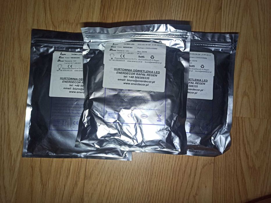 Taśma Led RGB niebieska 5m