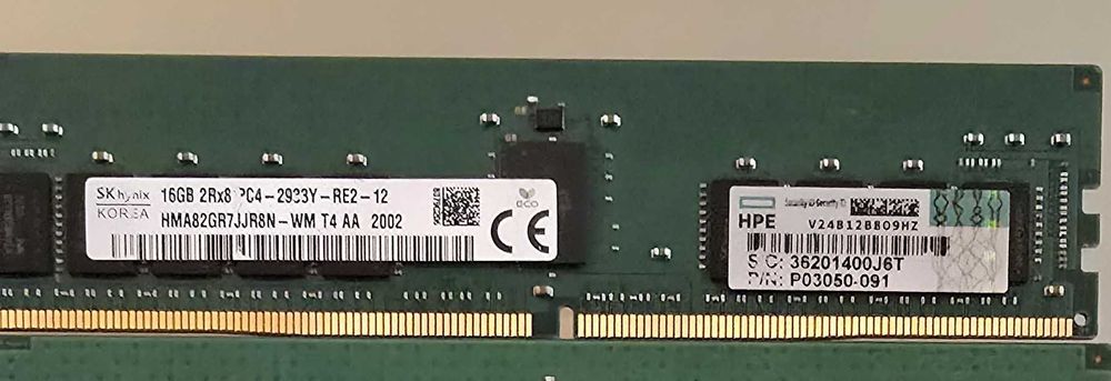 Пам'ять серверна 16GB DDR4 3200 2933 2666 REG ECC HMA82GR7JJR8N