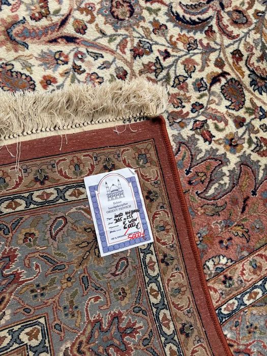 Dywan Wełniany Kaszmirowy Perski Indo Keshan 365x255 gal. 25 tyś NAJTANIEJ