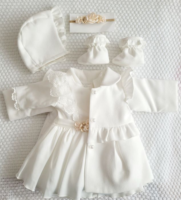 Zestaw / Komplet do chrztu dla dziewczynki 62