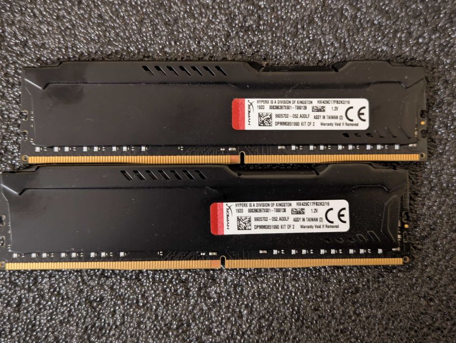 HyperX DDR4 2933 16GB (2X8GB) Fury Black