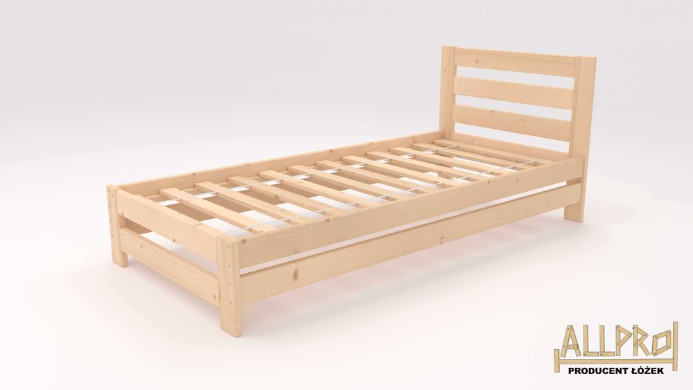 ŁÓŻKO DREWNIANE 90X200,120 140..+STELAŻ,Lite Drewno,hotelowe,Producent